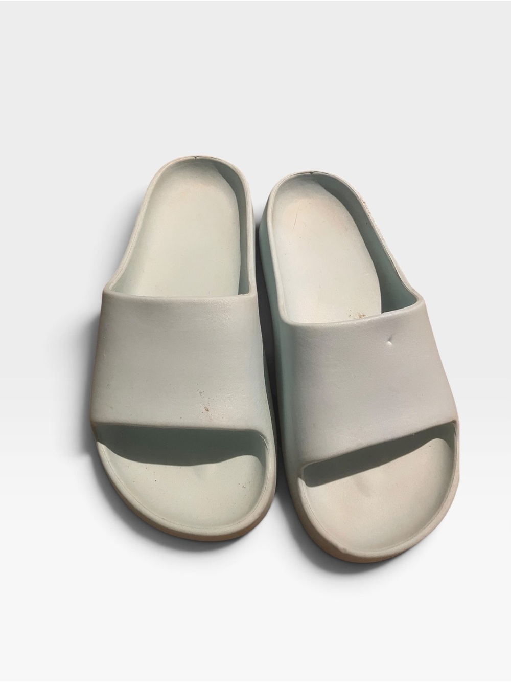 Boutique size 7 Minimal Slide Sandals in Light aqua Women like new